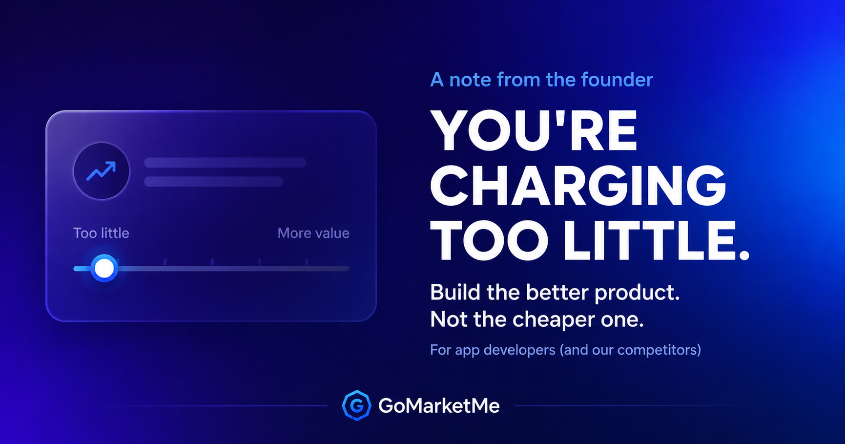 You’re Charging Too Little